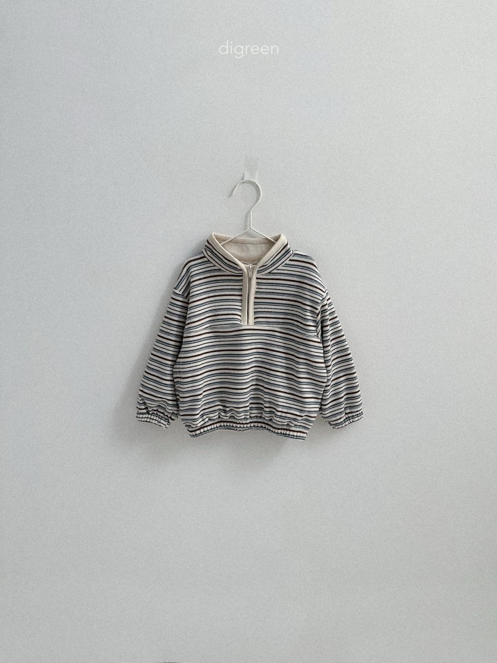 Digreen - Korean Children Fashion - #kidsshorts - Rolly Half Zip-Up - 5