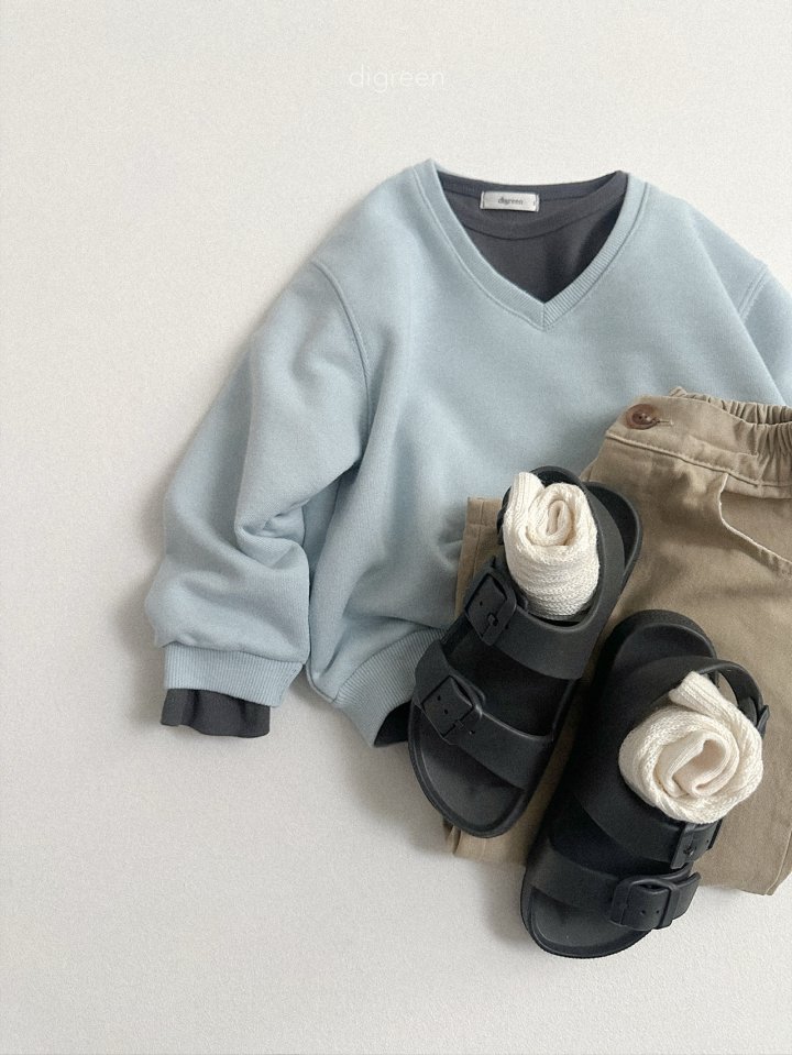 Digreen - Korean Children Fashion - #kidsstore - Bonnie V Neck Sweatshirt - 9
