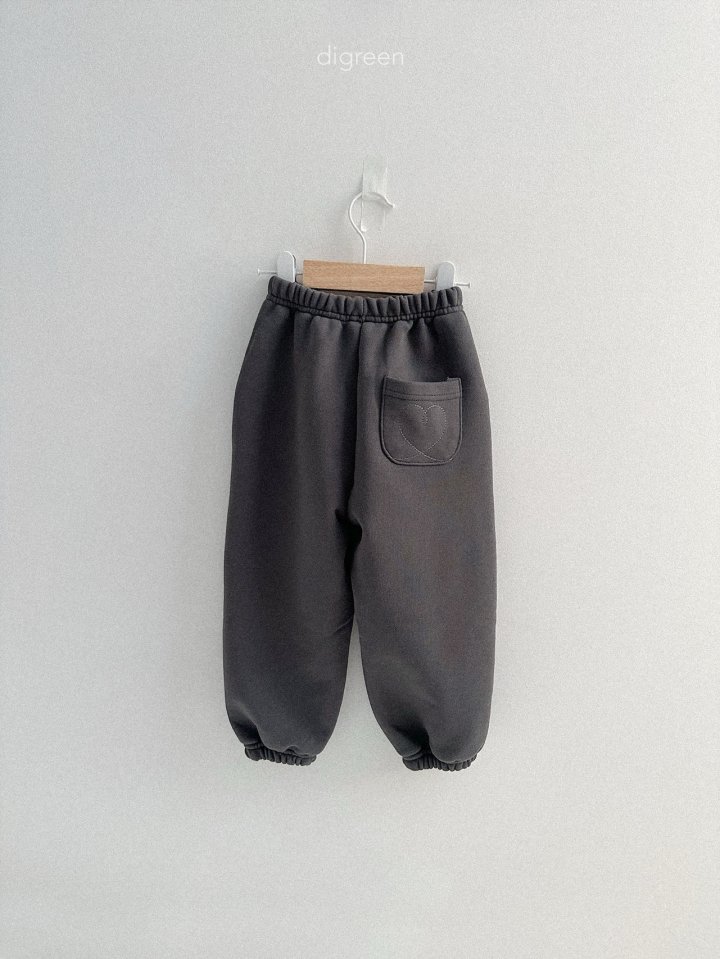 Digreen - Korean Children Fashion - #kidsstore - Heart Jogger Pants - 10