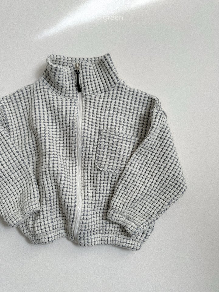 Digreen - Korean Children Fashion - #kidsstore - Cube Zip-Up - 12