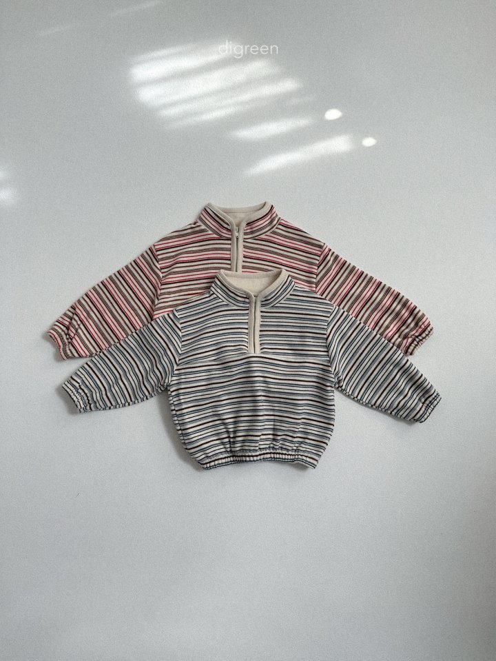 Digreen - Korean Children Fashion - #kidsstore - Rolly Half Zip-Up - 6