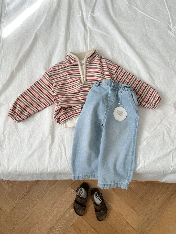 Digreen - Korean Children Fashion - #littlefashionista - Square Denim Pants - 9