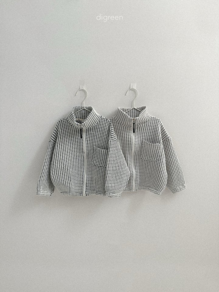 Digreen - Korean Children Fashion - #littlefashionista - Cube Zip-Up