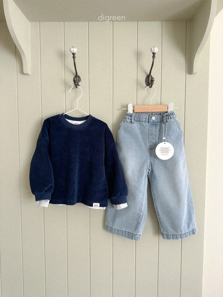 Digreen - Korean Children Fashion - #magicofchildhood - Square Denim Pants - 10