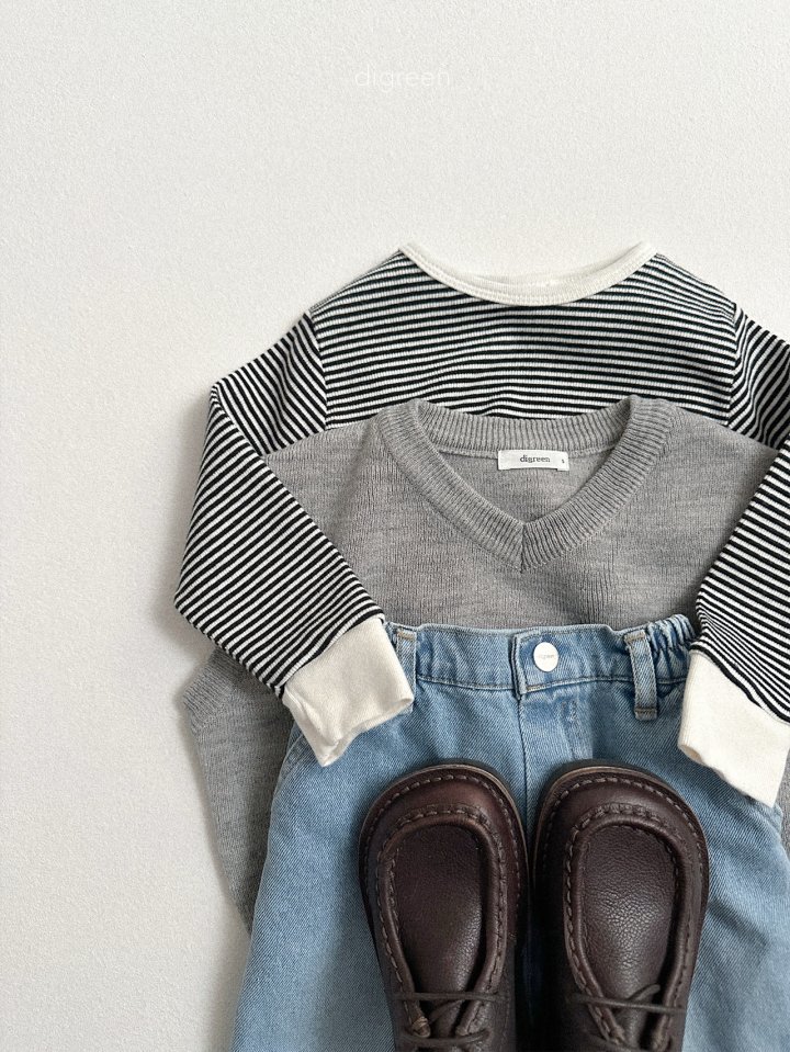 Digreen - Korean Children Fashion - #minifashionista - V-Neck Vest - 12