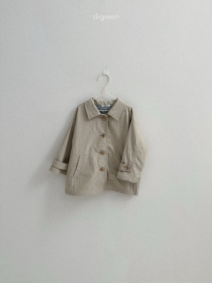 Digreen - Korean Children Fashion - #prettylittlegirls - Half Trench Jacket - 5
