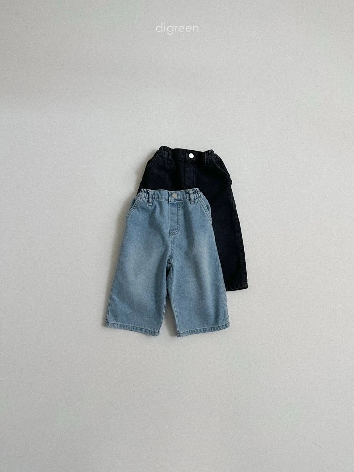 Digreen - Korean Children Fashion - #todddlerfashion - Nine Denim Pants - 3