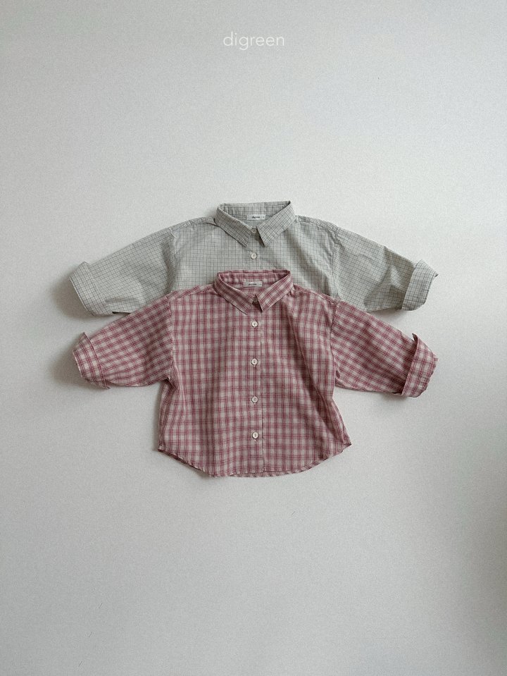 Digreen - Korean Children Fashion - #todddlerfashion - Check Shirt - 4