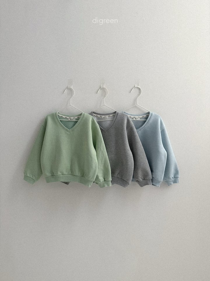 Digreen - Korean Children Fashion - #toddlerclothing - Bonnie V Neck Sweatshirt