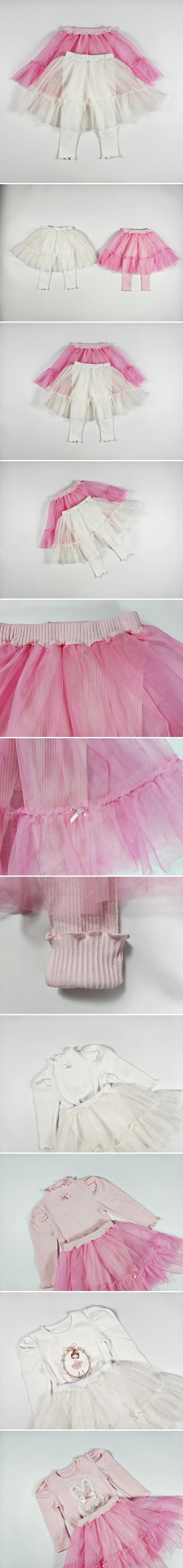 Dolphin - Korean Children Fashion - #fashionkids - Tulle Skirt Leggings