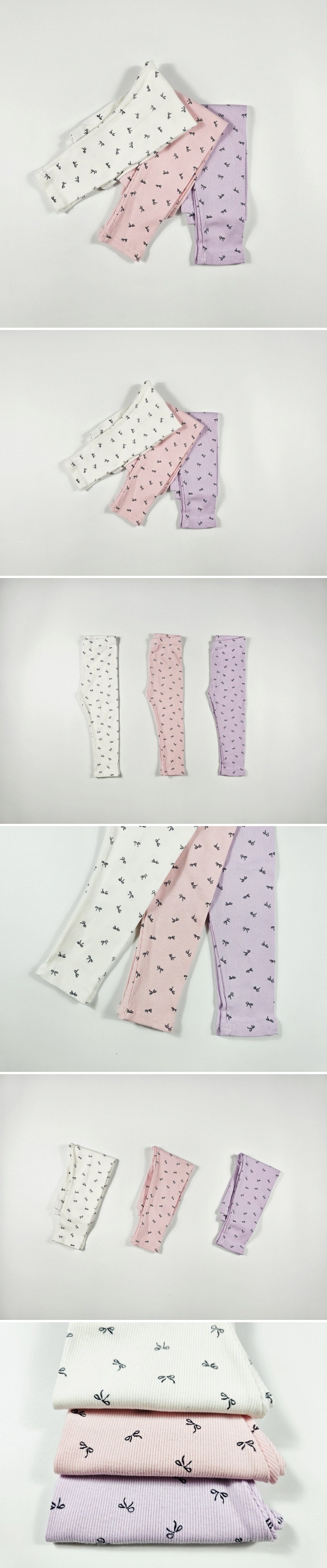 Dolphin - Korean Children Fashion - #kidsstore - Ribbon Print Leggings