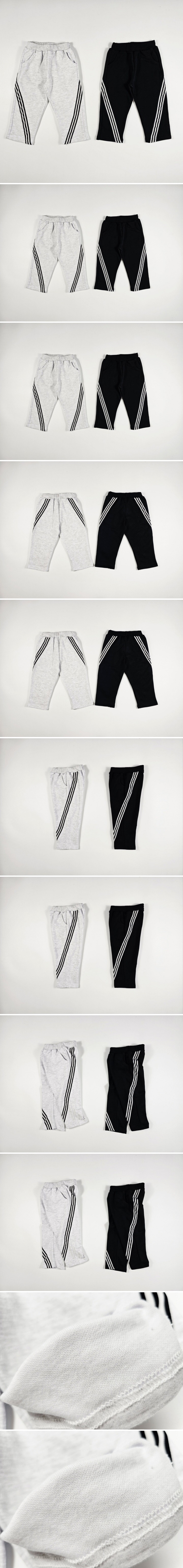Dolphin - Korean Children Fashion - #magicofchildhood - Triple Stripe Pants