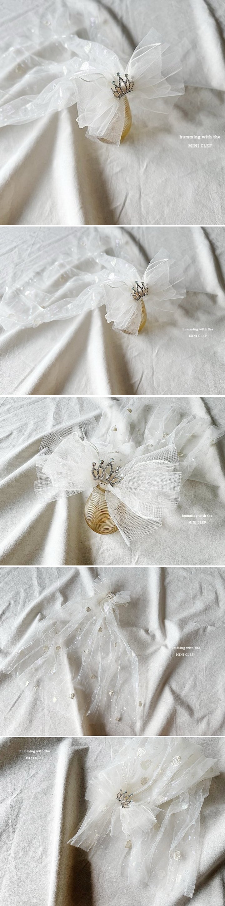 Dominico - Korean Children Fashion - #magicofchildhood - Veil Tiara Pin
