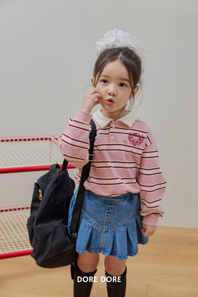 Dore Dore - Korean Children Fashion - #Kfashion4kids - V-Pleated Skirt Pants - 11