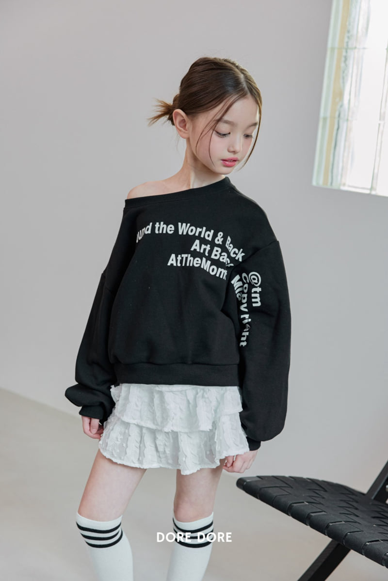 Dore Dore - Korean Children Fashion - #Kfashion4kids - Off-Shoulder Sweatshirt - 11
