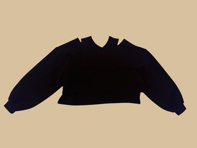 Dore Dore - Korean Children Fashion - #childofig - Crop Slit Sweatshirt - 6