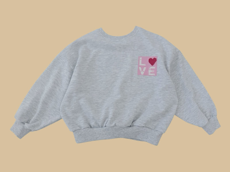 Dore Dore - Korean Children Fashion - #childofig - Square Love Sweatshirt - 3