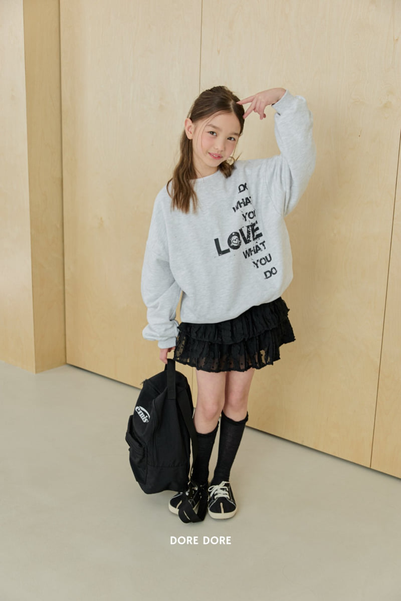 Dore Dore - Korean Children Fashion - #childofig - Lettering Sweatshirt - 8