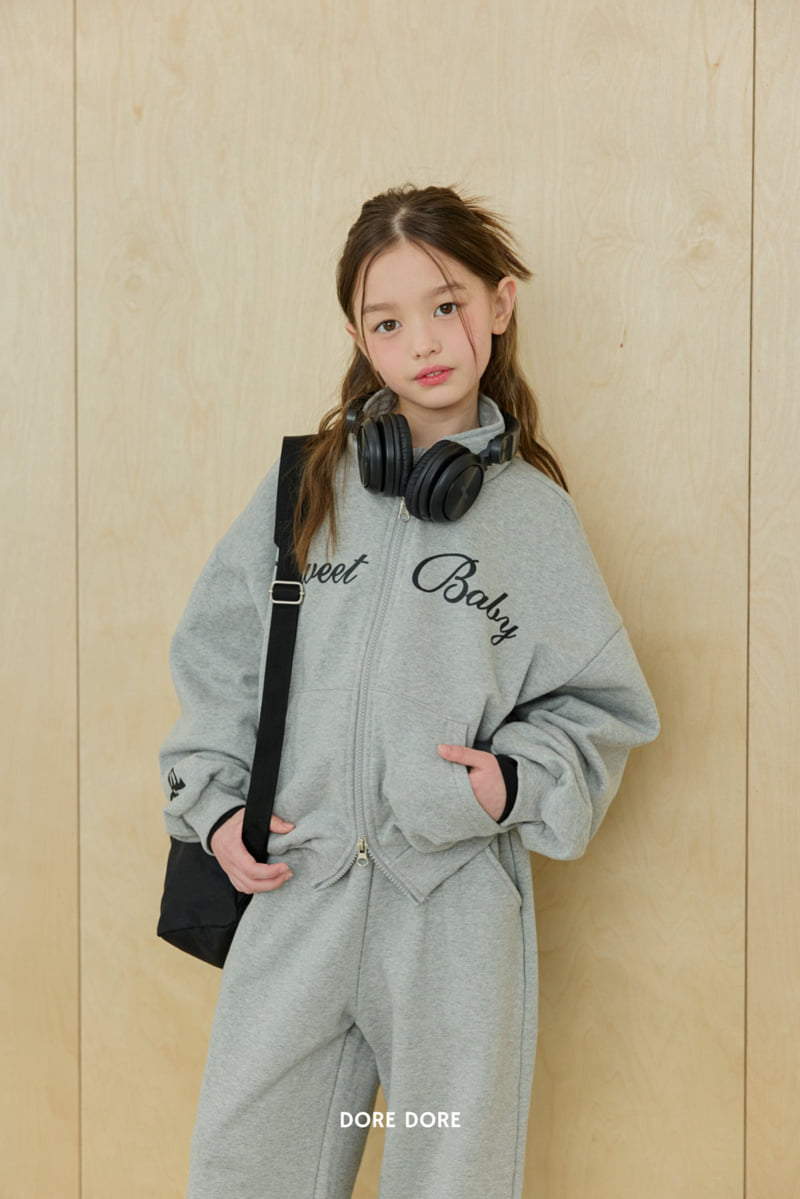 Dore Dore - Korean Children Fashion - #childofig - Ribbon Print Jogger Pants - 12
