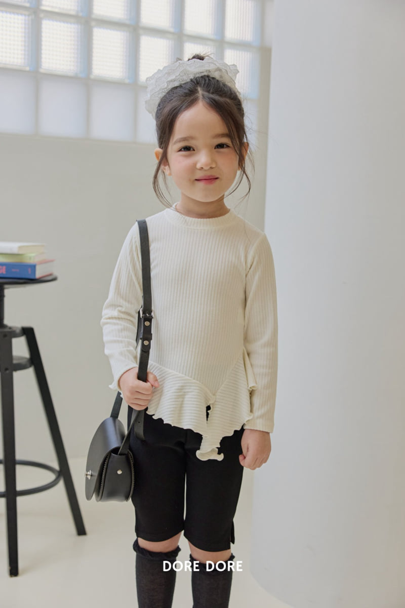 Dore Dore - Korean Children Fashion - #childofig - Flared Ribbed Long Tee - 7