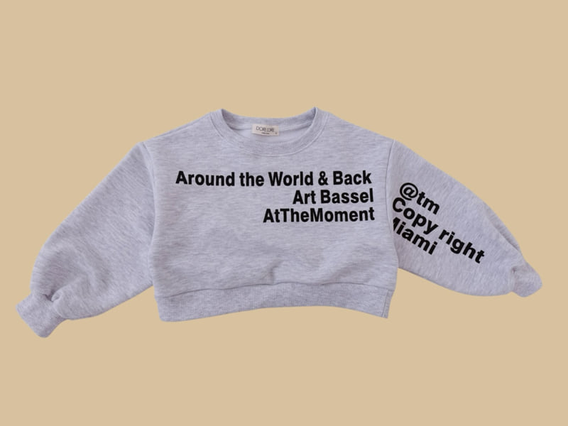 Dore Dore - Korean Children Fashion - #childofig - Off-Shoulder Sweatshirt - 3