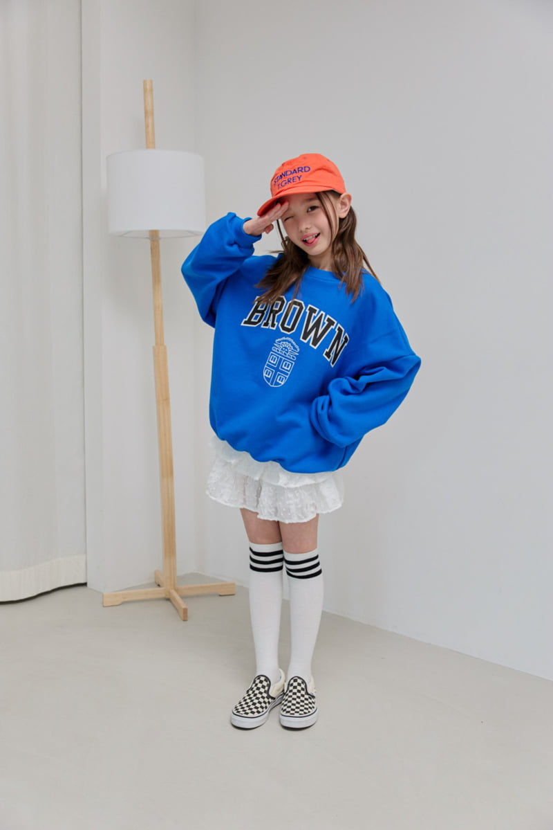 Dore Dore - Korean Children Fashion - #childofig - Brown Graphic Sweatshirt - 10