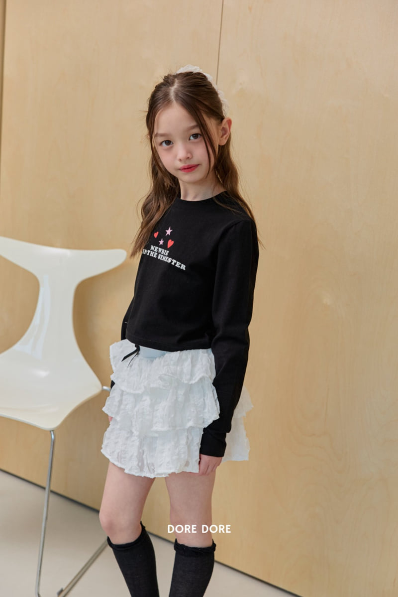 Dore Dore - Korean Children Fashion - #childrensboutique - Heart Star Crop Tee - 12