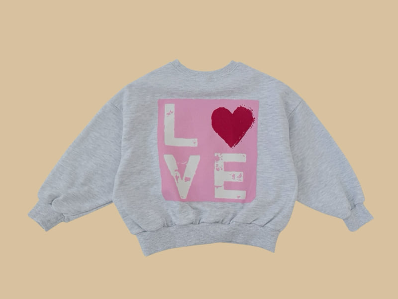 Dore Dore - Korean Children Fashion - #childofig - Square Love Sweatshirt - 4