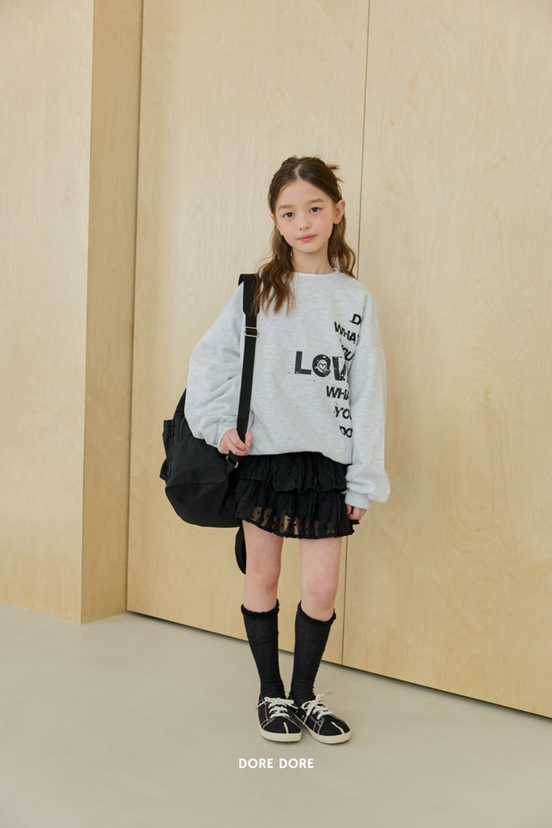 Dore Dore - Korean Children Fashion - #childrensboutique - Lettering Sweatshirt - 9