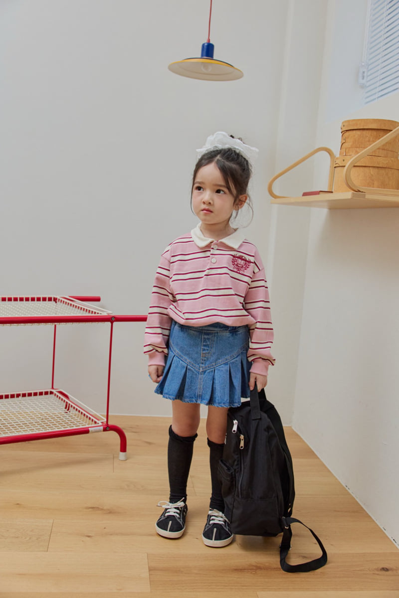 Dore Dore - Korean Children Fashion - #designkidswear - Embroidered Collar Tee - 12