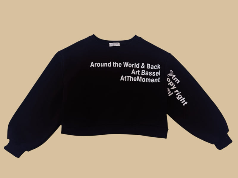 Dore Dore - Korean Children Fashion - #designkidswear - Off-Shoulder Sweatshirt - 5