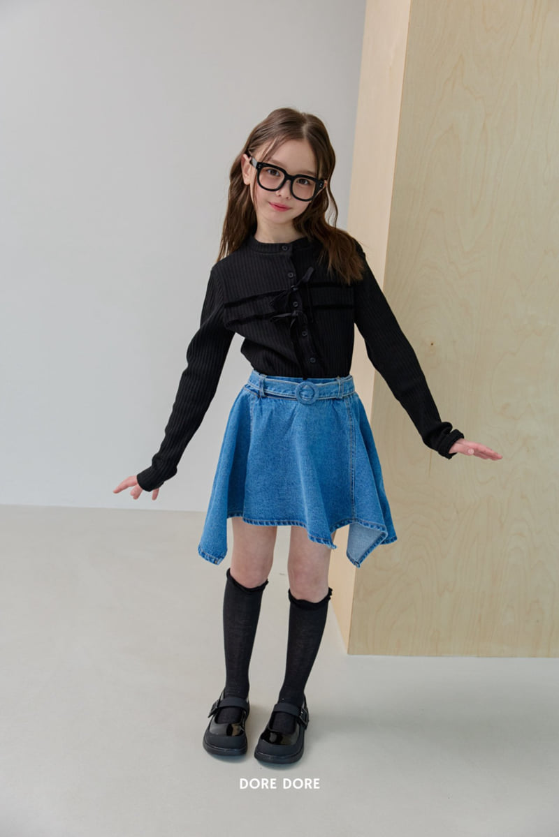 Dore Dore - Korean Children Fashion - #designkidswear - High-Neck Ribbed Cardigan - 12