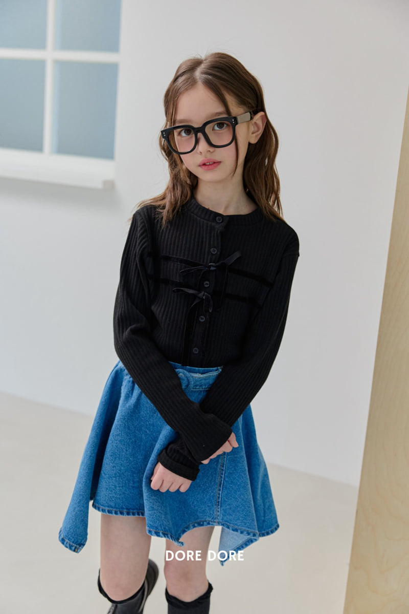 Dore Dore - Korean Children Fashion - #designkidswear - High-Neck Ribbed Cardigan - 11