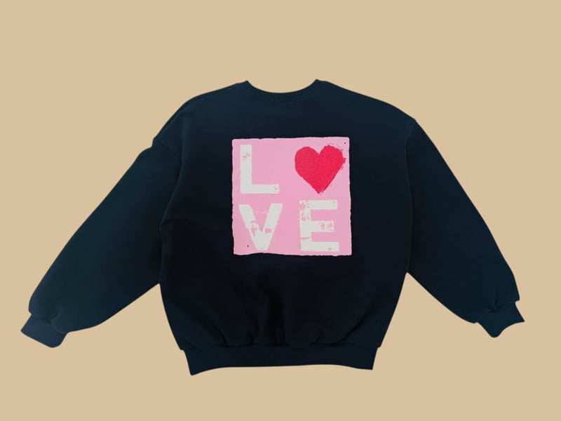 Dore Dore - Korean Children Fashion - #discoveringself - Square Love Sweatshirt - 6