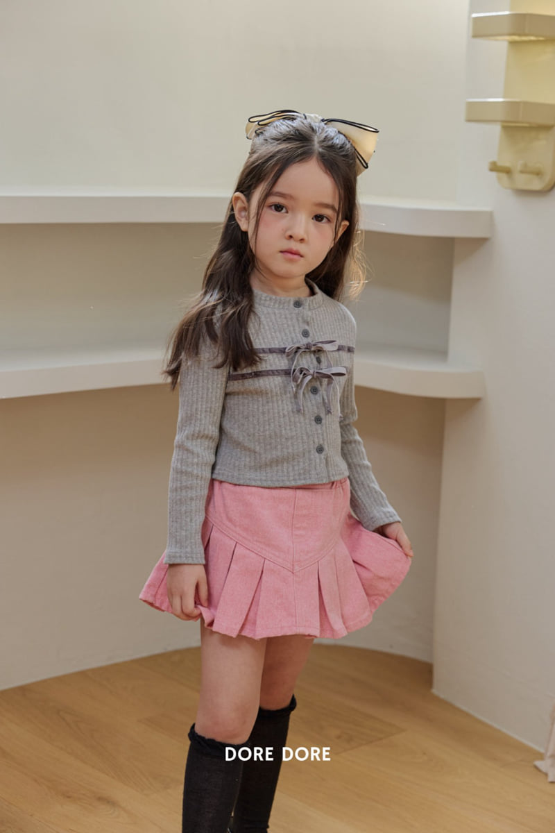 Dore Dore - Korean Children Fashion - #discoveringself - V-Pleated Skirt Pants - 6