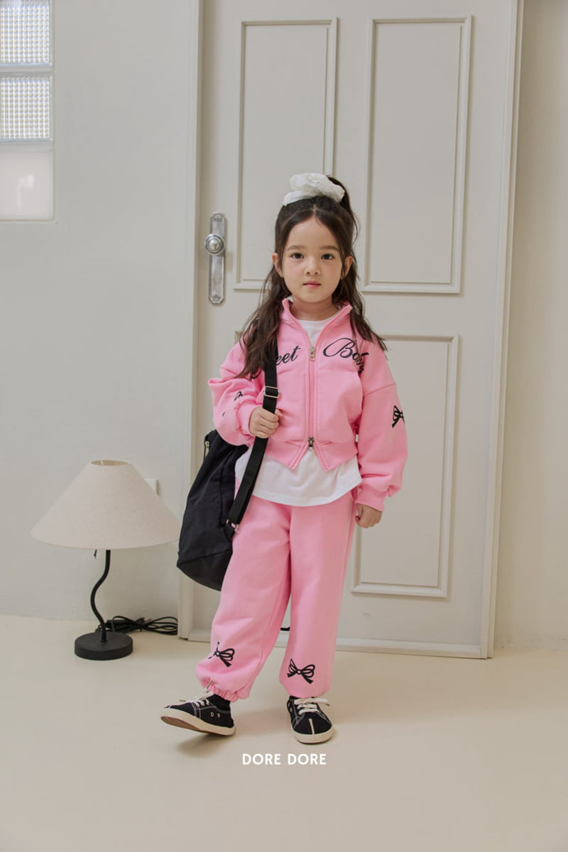 Dore Dore - Korean Children Fashion - #discoveringself - Ribbon Two-Way Zip-Up - 8