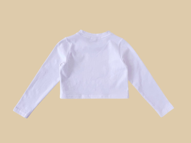 Dore Dore - Korean Children Fashion - #designkidswear - Ribbon Hotfix Crop Tee - 4