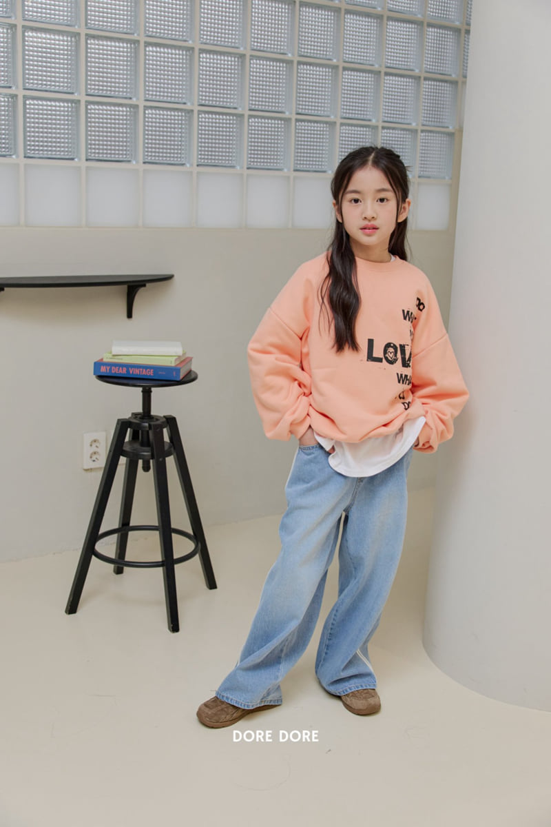 Dore Dore - Korean Children Fashion - #fashionkids - Lettering Sweatshirt - 12