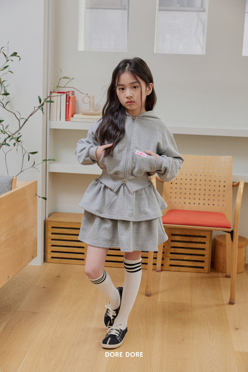 Dore Dore - Korean Children Fashion - #fashionkids - Terry Tiered Skirt Pants - 11