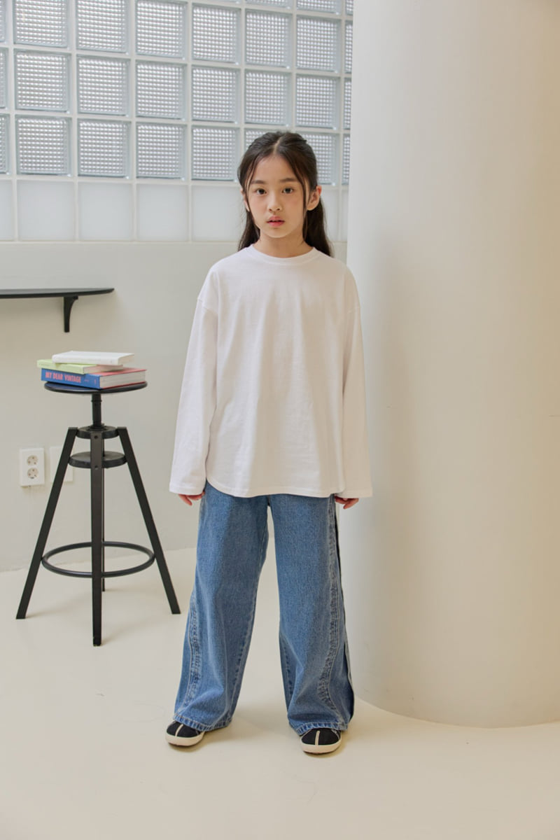Dore Dore - Korean Children Fashion - #fashionkids - Front-Rounded Layered Tee - 5