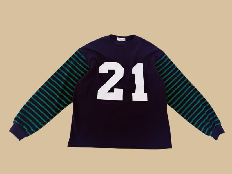 Dore Dore - Korean Children Fashion - #kidsshorts - Sleeve Stripe 21 Tee - 5