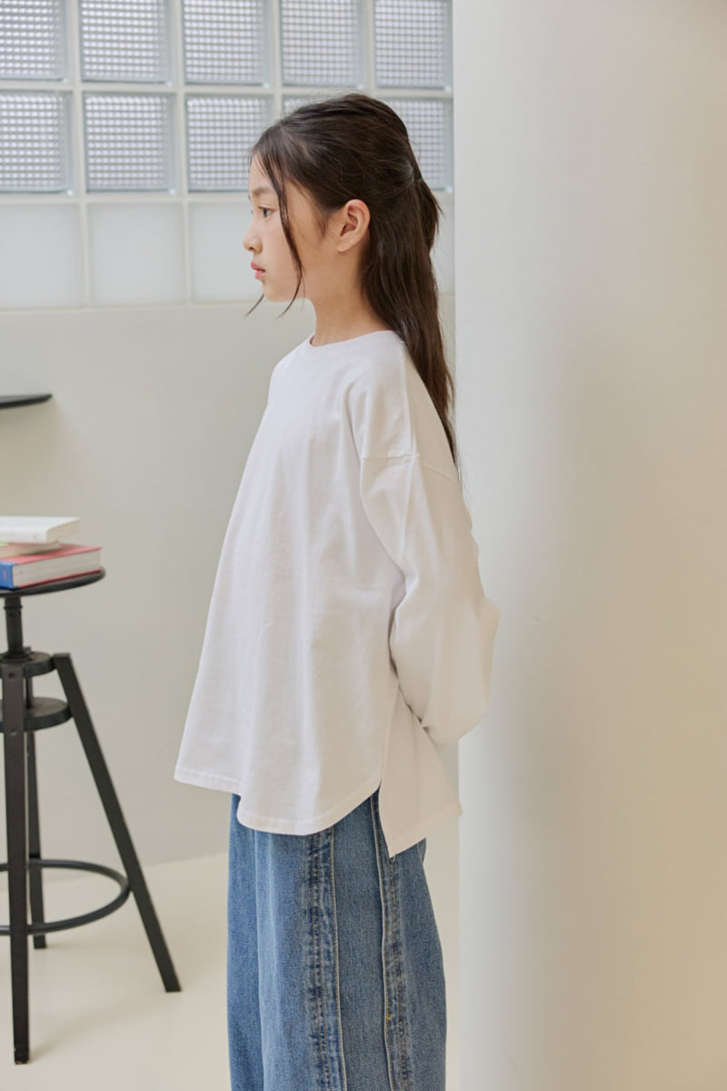 Dore Dore - Korean Children Fashion - #kidsshorts - Front-Rounded Layered Tee - 6