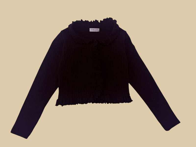 Dore Dore - Korean Children Fashion - #kidsshorts - Petit Frill Cardigan - 5