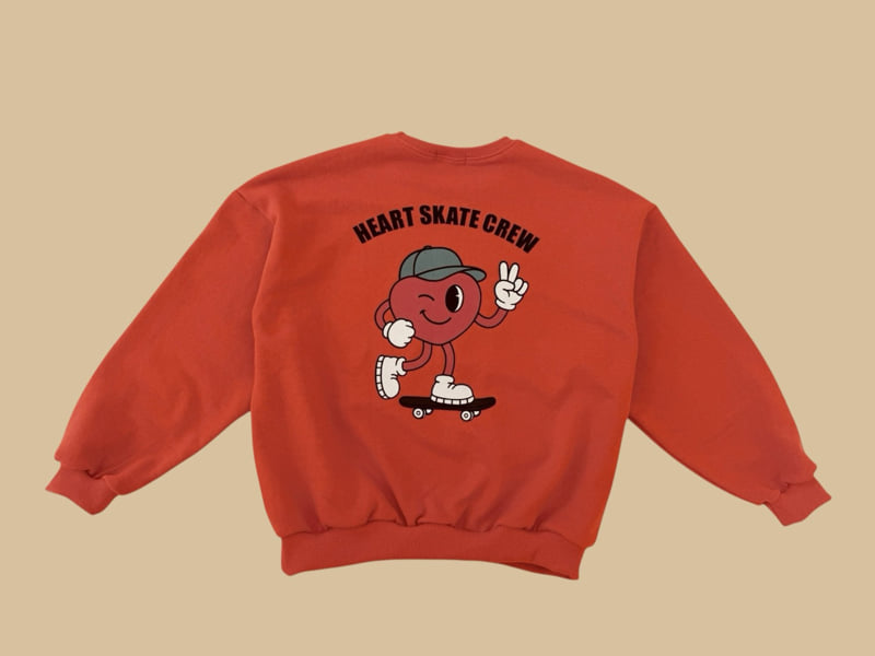 Dore Dore - Korean Children Fashion - #fashionkids - Heart Skate Sweatshirt - 4