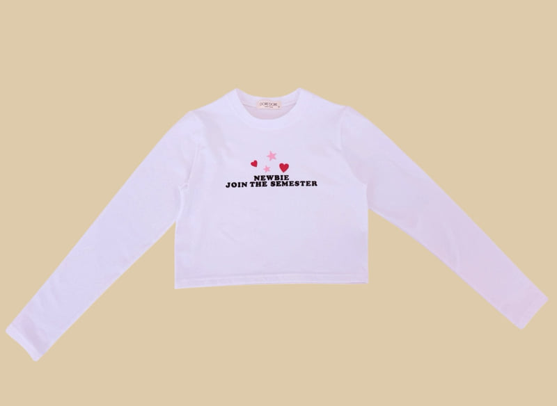 Dore Dore - Korean Children Fashion - #kidsstore - Heart Star Crop Tee - 3