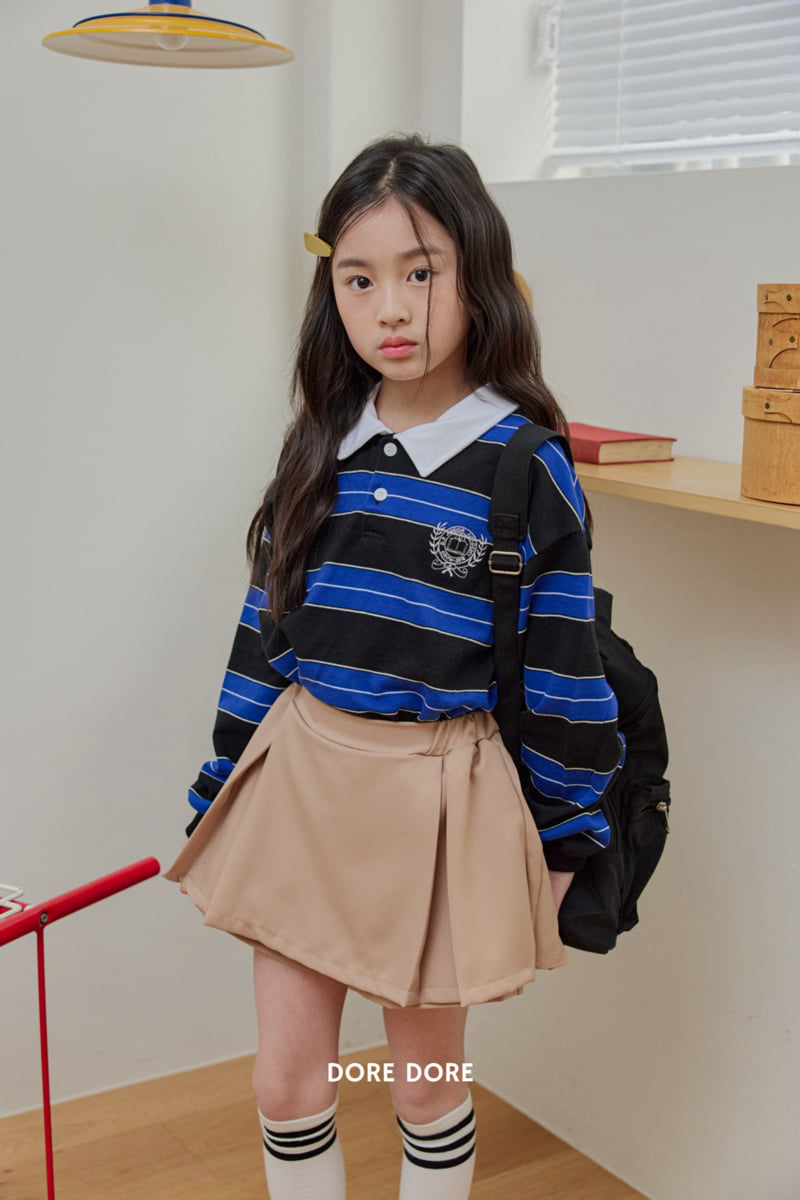 Dore Dore - Korean Children Fashion - #kidsstore - Embroidered Collar Tee - 11