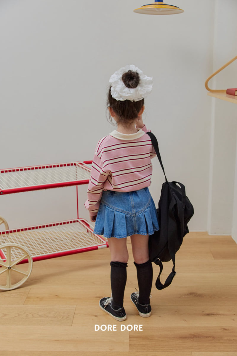 Dore Dore - Korean Children Fashion - #kidzfashiontrend - V-Pleated Skirt Pants - 10