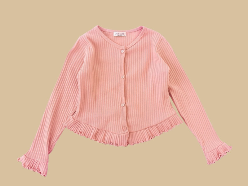 Dore Dore - Korean Children Fashion - #kidzfashiontrend - V-Frill Cardigan - 3