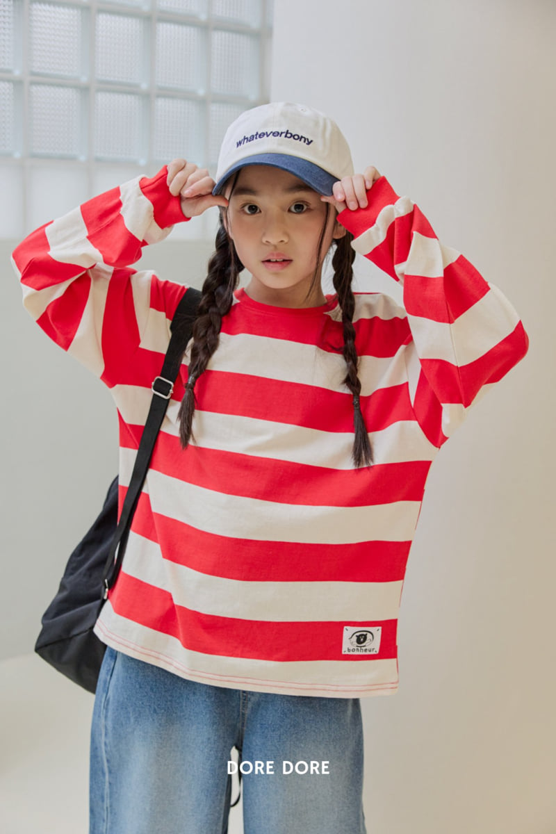 Dore Dore - Korean Children Fashion - #kidzfashiontrend - Welly Stripe Tee - 11