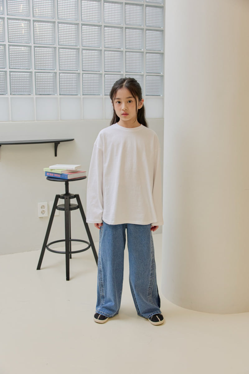 Dore Dore - Korean Children Fashion - #kidzfashiontrend - Front-Rounded Layered Tee - 9